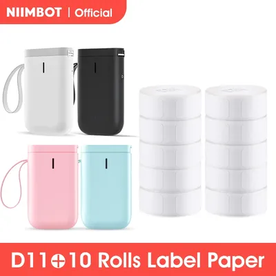 Niimbot D11 – Mini imprimante de poche thermique sans fil étiquette autocollante transparente