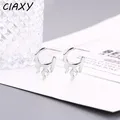 CIAXY – boucles d'oreilles couleur argent pour femmes bijoux Hyperbole européens et américains