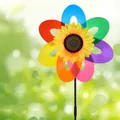 Guirxiété de fleurs de soleil colorées moulin à vent moulinets à vent étanche extérieur