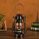 Lampe à huile LED rétro Vintage en métal lanterne Portable à Kerosene lumière d'extérieur pour