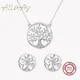 Ailmay – ensemble de colliers et boucles d'oreilles arbre de vie en argent Sterling 925 pour femmes