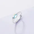 Bague d'ouverture brodée pour femme bijoux SRIgem petite baleine coréen doux DolDave mignon