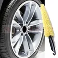 Brosse de lavage de roues de voiture poignée en plastique brosse de nettoyage de jantes de pneus