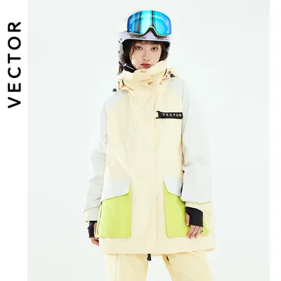 Veste de ski homme et femme VECTOR -30 degrés chaude imperméable coupe-vent pour sports de plein
