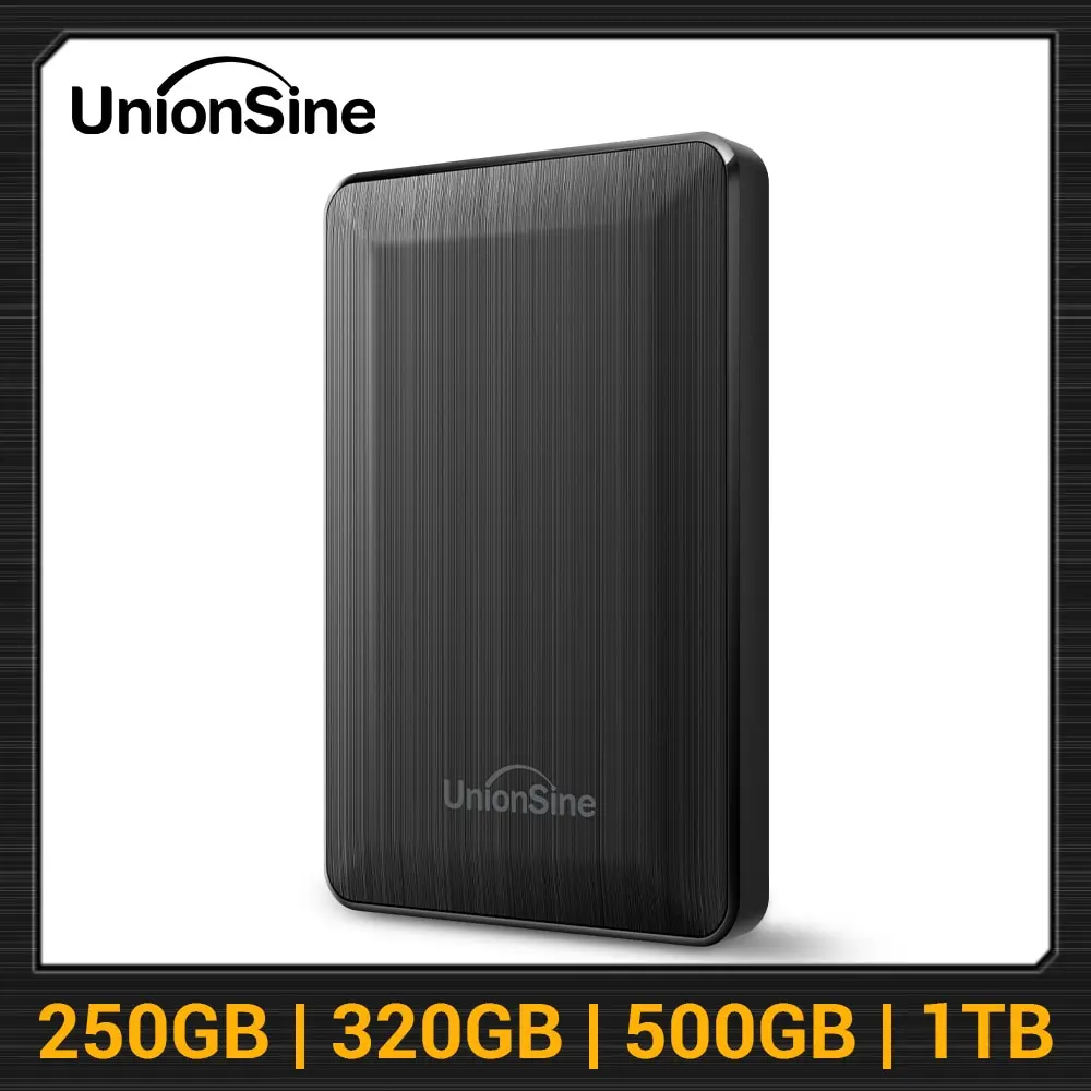 UnionSine-Disque dur externe HDD portable, 2.5 pouces, 250 Go, 320 Go, 500 Go, 1 To, USB 3.0, compatible avec PC, Mac, ordinateur de bureau, MacPle
