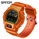 SANDA – montre de sport pour hommes Style G étanche Style militaire Vibration mode LED