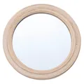 WUNICEF-Miroir de maquillage rond en rotin tissé miroirs décoratifs HOWall