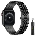 Bracelet de luxe en métal pour Apple Watch bracelet en acier inoxydable bracelet pour iWatch 9 8