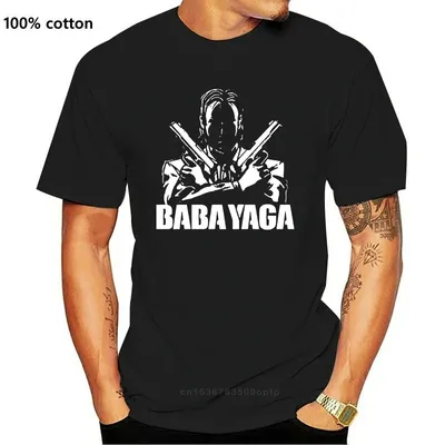 T-shirt unisexe à la mode pour hommes et femmes John Wick Baba Yaga Guns
