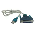 Câble de port parallèle USB 2.0 à 25 broches DB25 IEEE 1284 1 Mbps adaptateur d'imprimante