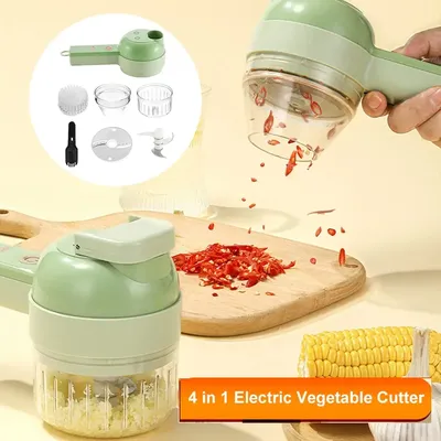 Ensemble de coupe-légumes multifonctionnel à main robot culinaire électrique broyeur 4 en 1 USB