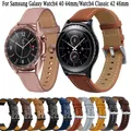 Bracelet officiel en cuir véritable pour Samsung Galaxy Watch 4 bracelet Smartwatch ceinture de