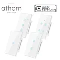 ATHOM – interrupteur WiFi US 3/4-100 V 1/2/240 boutons wi-fi sp8266 bouton tactile fonctionne