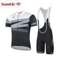 Santic-Combinaison de cyclisme pour homme maillot de cyclisme cuissard à bretelles vêtements de