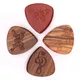 Plectre de guitare en bois massif 1 pièce Instrument de musique haut de gamme accessoires