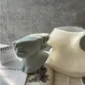 Moule de tête de FC demi-visage 3D moule en plâtre humanoïde moule à bougie en silicone