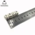 50pcs 10mm Naturel Bois Alphabet Perles A-Z Lettre pour Bracelets Bébé Lisse TeWindsor Bijoux