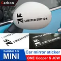 Autocollant de décoration de rétroviseur de voiture accessoires extérieurs MINI ONE Cooper S R55