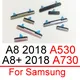 Ensemble de boutons latéraux de Volume 2 pièces pour Samsung Galaxy A8 2018 A530 A8 + 2018 A730