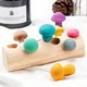 Jouets en bois Montessori pour enfants en forme de champignon coloré jeu de tri matériel