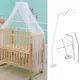 Moustiquaire de lit pour filles support de moustiquaire à dôme rond d'intérieur pour enfants