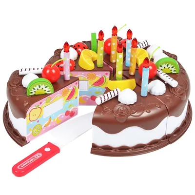 Jouet de gâteau d'anniversaire pour enfants de 1 2 3 4 5 ans garçons et filles