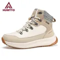 HUMTTO – bottes d'hiver en cuir imperméables pour femme chaussures de randonnée de neige de