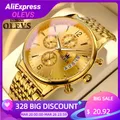 OLEVS hommes montres Top marque de luxe montre étanche en acier inoxydable hommes montre-bracelet