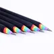 Hler-Crayon en papier au plomb 2B noir arc-en-ciel fournitures scolaires et de bureau 1 pièce