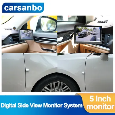Carsanbo-Système de rétroviseur latéral de voiture numérique AHD 5 po 720P angle mort vision
