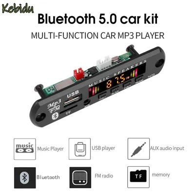 Kebidu – carte décodeur MP3 sans fil Bluetooth 5.0 lecteur de musique pour voiture Audio 2x15W