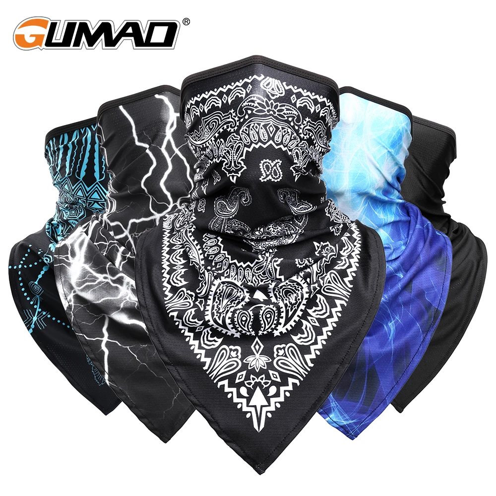 Guêtre Tube Bandana pour hommes et femmes, écharpe de sport d'été, cyclisme, randonnée, chasse, course à pied, pêche, tactique, masque facial Triangle