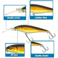 Chaude 10 Couleurs Appâts Durs Minnow leurre De Pêche Basse carpe d'eau Salée Fraîche japon mer 3D