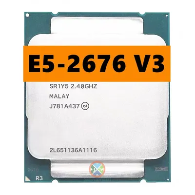 E5-2676V3 Xeon E5-2676 V3 2.40GHz 30M 12 COURS 22NM E5 2676 V3 LGA2011-3 120W Processeur Livraison