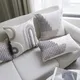 Boho Loop Taie d'oreiller Juste de coussin Décoration de la maison Tufté Gris Beige Canapé