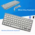 Clavier d'ordinateur filaire pour surface Windows sans fil ergonomique mince USB claviers