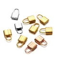 10 Pcs/lot acier inoxydable serrure collier Bracelet pendentifs Mini cadenas charmes fit bijoux à