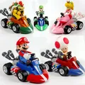 Super Mario Bros PVC Anime Figures Games Luigi Yoshi Cartoon Chambre plus lente Kart Rib Back