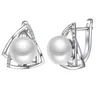 Sinya-Boucles d'oreilles en argent regardé 925 pour femme perles d'eau douce naturelles bijoux
