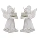 Bougeoir en forme d'ange figurine nordique rétro joli chandelier à ailes Sculpture de bureau