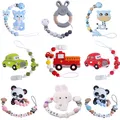 Pacifier clip holder silicone Cartoon Car Shaped food silicone teether toys For babies Soothe the