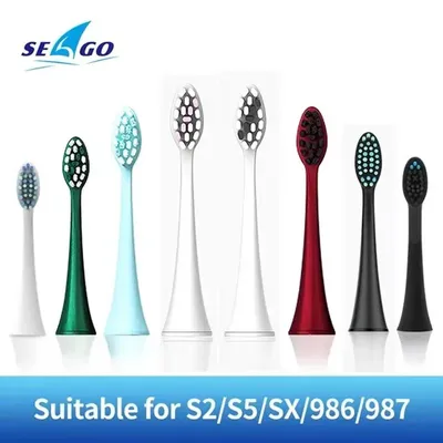 SEAGO-Tête de brosse à dents électrique sonique de rechange 4 pièces compatible pour