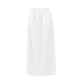 Demi-jupe antidérapante pour femmes doublure intérieure à taille élastique de couleur unie pour