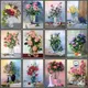 CHENISTORY – peinture par numéros de fleurs dans un Vase Kits d'images par numéros dessin sur