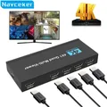 Multi-Viewer Splitter avec IR pour PC Compatible HDMI Multicook4 x 1 1080P Façade Écran 4K