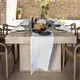 Chemin de Table Blanc Vintage Fait à la Main Chic 100% Coton Oblong 4 Tailles