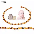 Collier d'Ambre Naturelle Baroque Poli pour Bébé Bijou de la Baltique ignorant les Perles d'Ambre