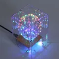 Kit électronique de bricolage boule de cube LED lumière clignotante projet de soudure pratique