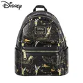 Disney Loungefly-Sac à dos en cuir PU pour femme Tinker Bell Neverland Wisure Map Miss Bell