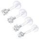 Bioflex – labret à lèvres Push-in 2 pièces 16g bijoux de Piercing Tragus Cartilage Vertical